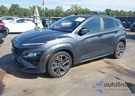 2022 Hyundai Kona N Line из США, поврежденный, VIN KM8K33A31NU793864